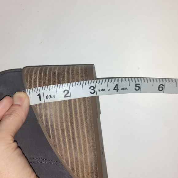 Toms Women's TOMS Women's Kallie Cutout Boot Wedge Ankle Boots Gray Size 8.5 - Picture 8 of 9